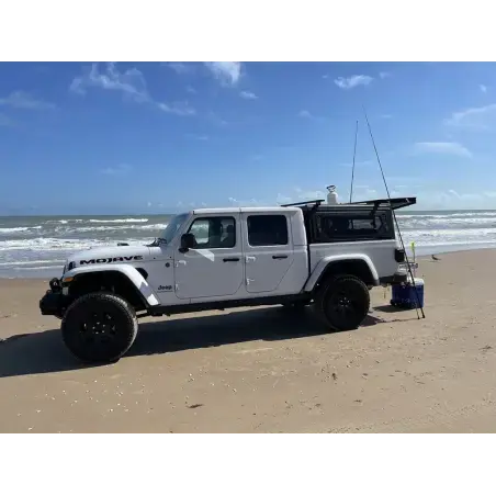 Hardtop Contour noir/ lisse avec fenêtre latérale pour Jeep Gladiator 2019+ Alu-Cab